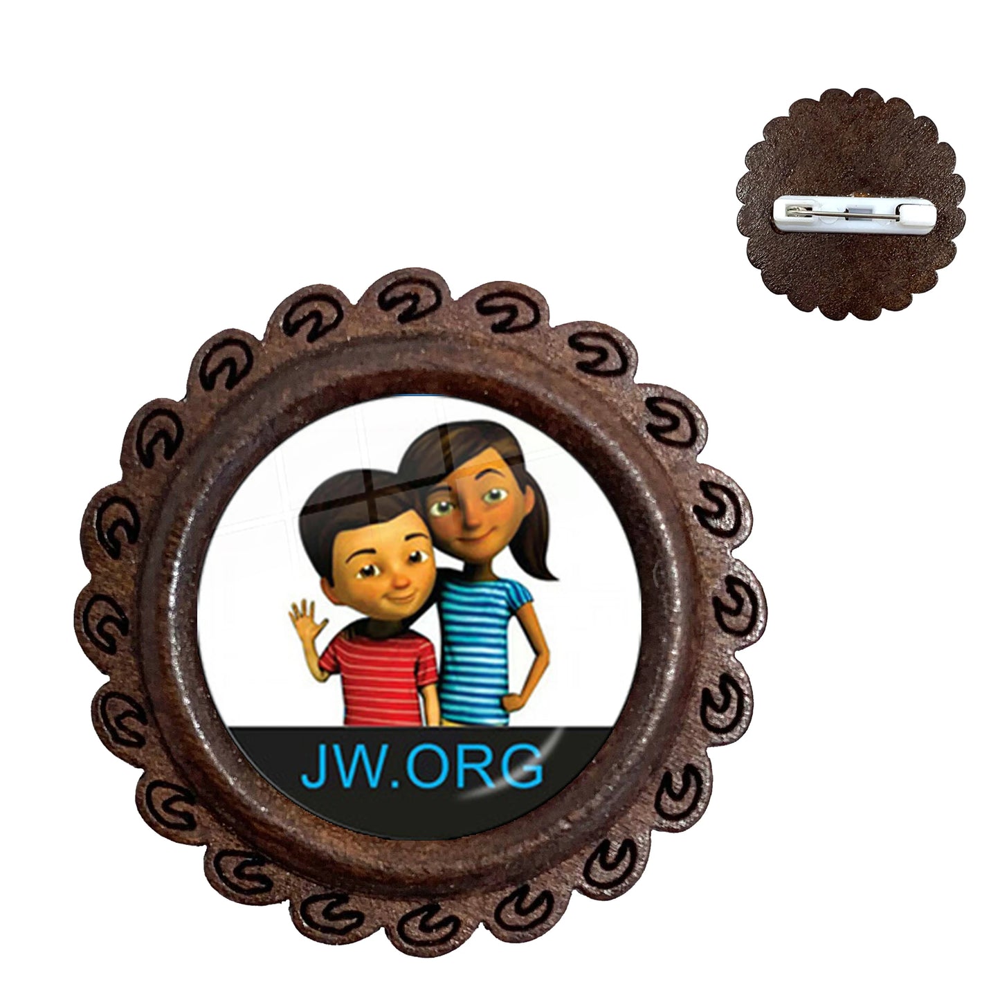 JW Brooch/Pin/Lapel Pins/Collarpin/Caleb and Sophia